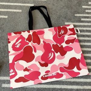 Authentic Bape Fabric Label XX Large Shopping bag